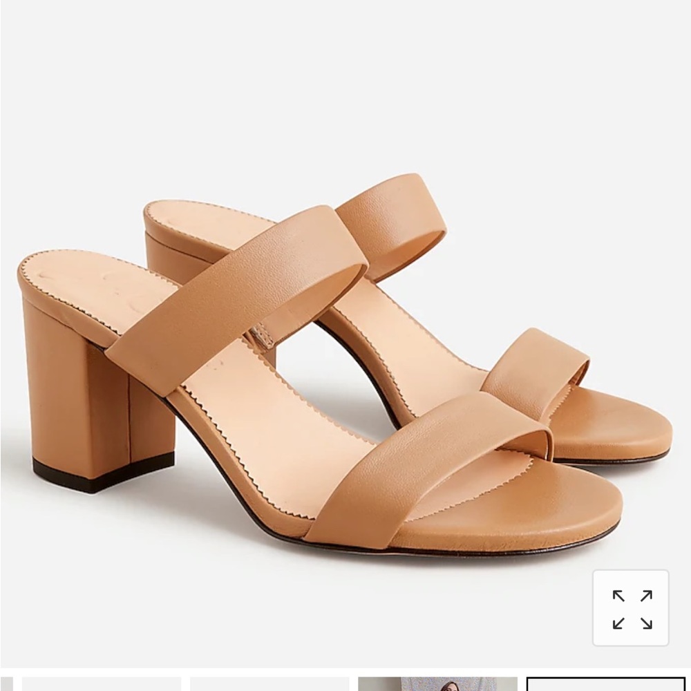 Lucie double-strap block-heel sandals